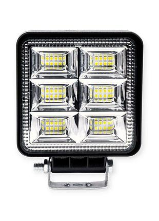 Фара дополнительная led 110х110х35 (д, в, ш) 144w дальний spot 2 functions eurotun