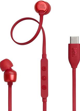 Навушники jbl tune 310c usb-c (jblt310cred) червоний