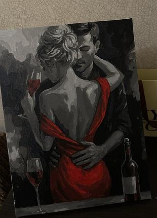 Картина червоне кохання 30*40
