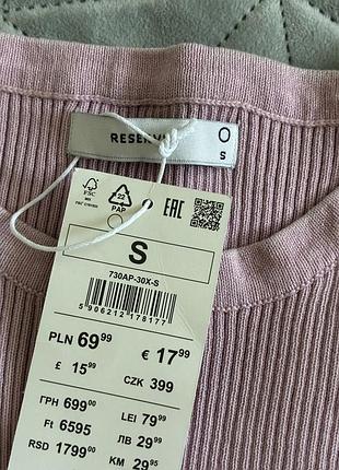 Нова рожева майка reserved, розмір s, з біркою