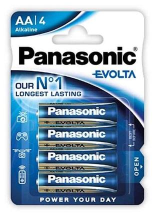 Батарейка лужна lr6/aa evolta 1x4 шт. тм panasonic