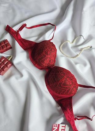 Бюст tezenis 75b червоний класичний