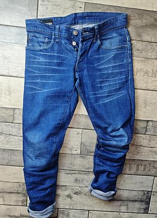 Чоловічі завужені джинси з легким ефектом потертості g-star raw dexter розмір 31/32