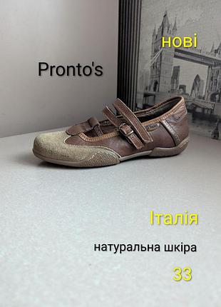Туфли балетки мокасины кроссовки pronto's (33) новые из натур.кожи/ замши на девочку