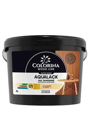 Лак акриловый панельный 3,0 aqualack шелковисто-матовый тм colorina