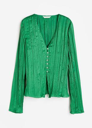 Блуза плісована від h&m у розмірі s-m