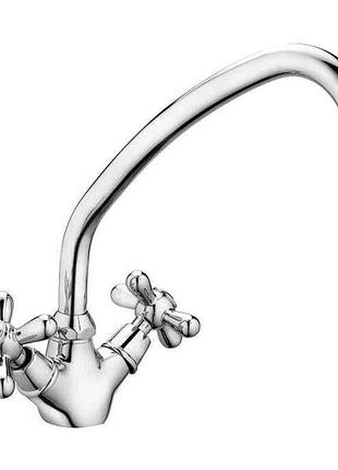 Смеситель на мойку хром dominox 271 гайка тм haiba