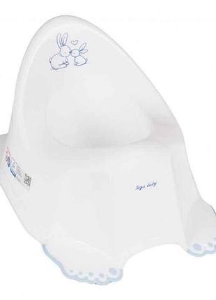 Горщик дитячий білий кролики музичний (po-058-103, white) тм tega