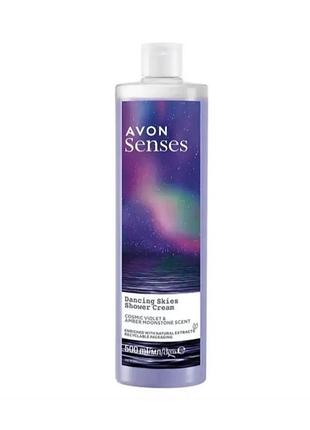 Avon крем-гель для душу ", 500 мл "небесне сяйво" фіалка та малина