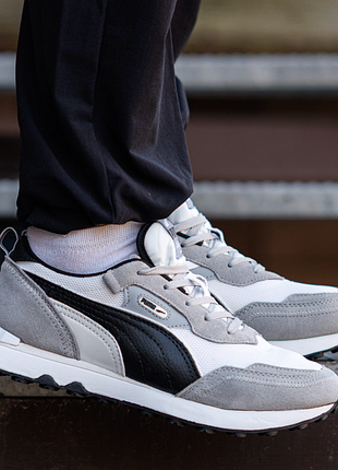 Мужские кроссовки puma easy rider качественные повседневные кроссы на весну лето серые пума изи райдер для прогулок и ходьбы