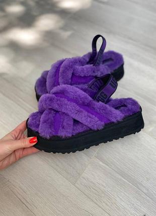 Сандалі шльопанці хутряні оригінал ugg рр.37 - 37.5