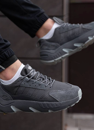 Кросівки чоловічі adidas zx 22 boost сірі брендові кроси адідас повсякденне модне взуття на весну осінь