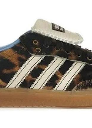 Кросівки adidas samba nylon wales bonner dark brown leopard