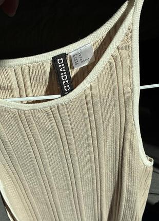 Бежева майка h&m divided, розмір m