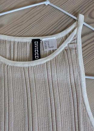 Бежева майка h&m divided, розмір m 3
