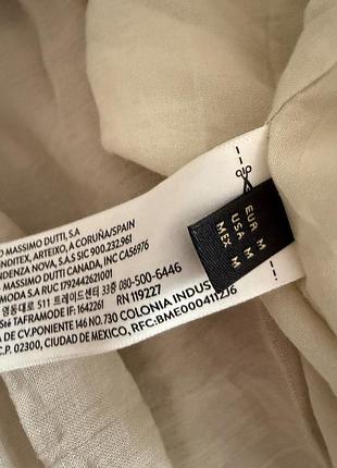 Ярусна сукня massimo dutti льон кропива 10