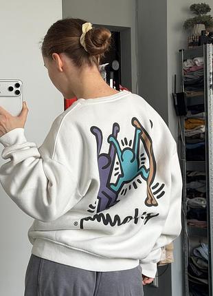 Свитшот кофта толстовка свитер реглан худи keith haring pull and bear