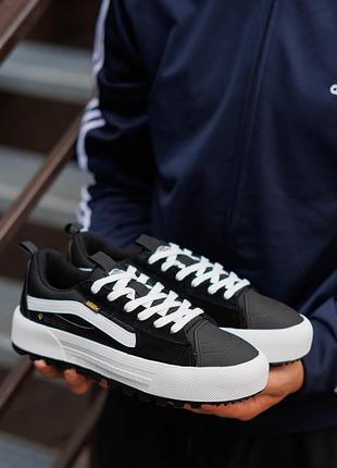 Кеди vans old skool mte-1 gore-tex black white 6
