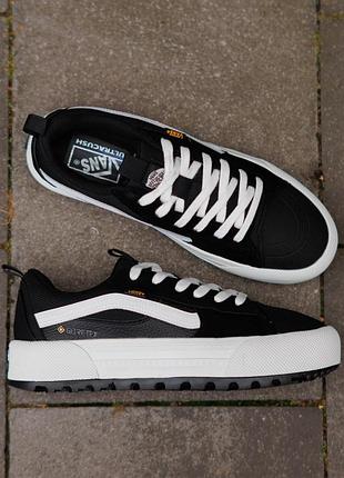 Кеди vans old skool mte-1 gore-tex black white 7