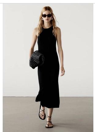 Цупка обтисла міді сукня massimo dutti