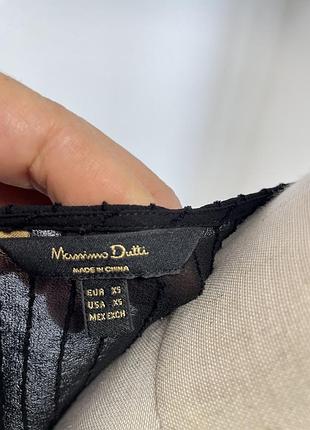 Чорна плісирована блуза від massimo dutti. 2