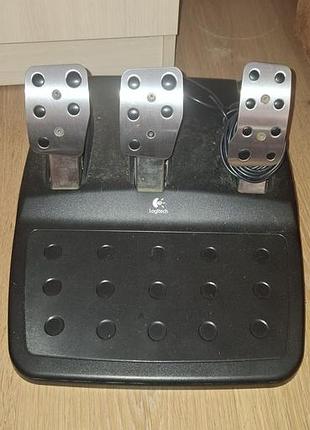Руль игровой с педалями logitech 3