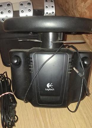 Руль игровой с педалями logitech 4