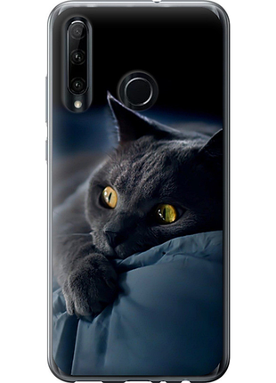Чехол на huawei honor 20 lite дымчатый кот "825u-1832-851"