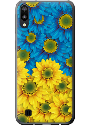 Чохол на samsung galaxy m10 жовто-блакитні квіти "1048u-1661-851"