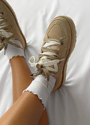 Ugg lo lowmel “beige” (без хутра) 4