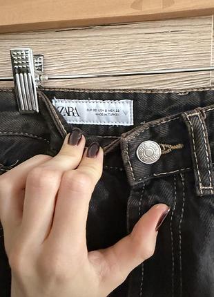 Темно-коричневі джинси zara 2