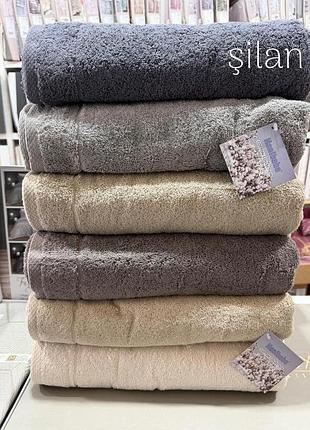 Набір махрових рушників обличчя hanibaba vip cotton 50 на 90 см 6 штук silan
