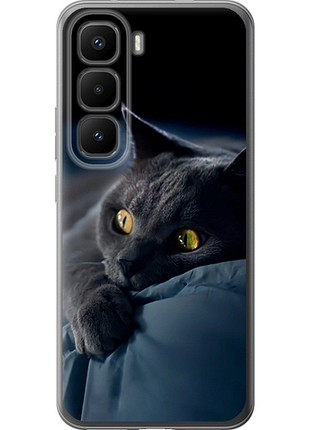 Чохол на infinix hot 60 pro+ димчастий кіт "825u-4125-851"