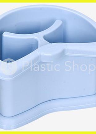 Сушилка для столовых приборов irak plastic голубой