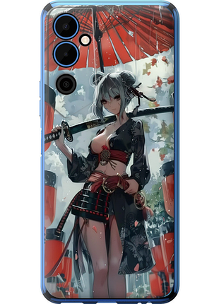 Чехол на tecno pova neo 2 lg6n гейша-воин "6124u-2968-851"