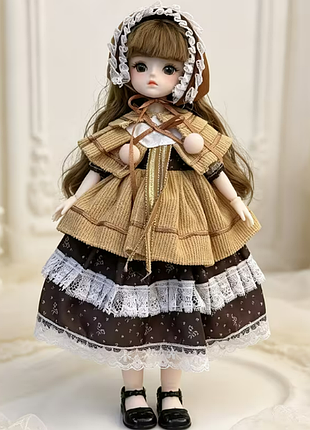 Игрушка коллекционная подвижная шарнирная кукла девочка арт.0012