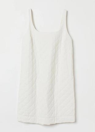 Платье стеганое молочное h&amp;m m
