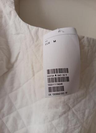 Плаття стьобане молочне h&m m 4