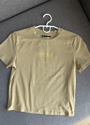 Бежевий топ barbour 2