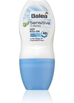 Дезодорант кульковий жіночий balea sensitive 50мл.