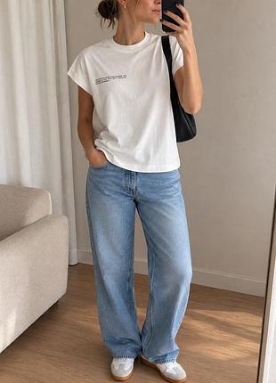 Футболка pangaia organic cotton біла базова футболка