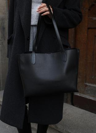Сумка coach willow tote 34 in black 5