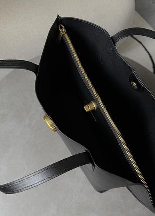 Сумка coach willow tote 34 in black 8