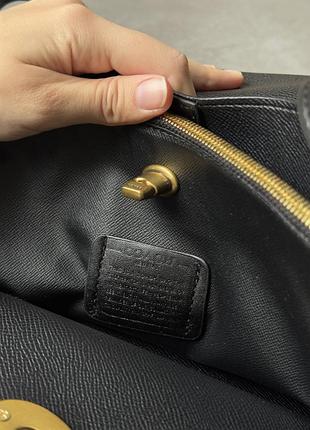 Сумка coach willow tote 34 in black 10