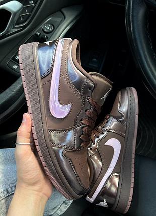 Кросівки nike air jordan 1 low valentine's day chocolate стильні повсякденні кросівки