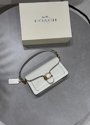 Сумка coach tabby shoulder bag 20 brass/chalk