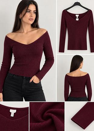 Кофта h&m бордова на плечики