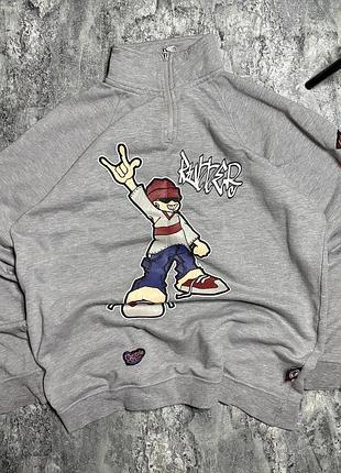 Унісекс кофта ск8 sk8 download, розмір m/l стан 8/10 плям немає тільки пошарпаний принт