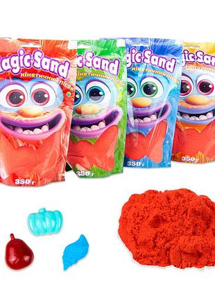 Кинетический песок strateg magic sand в пакете 39402-6 красный, 0,350 кг 4695197