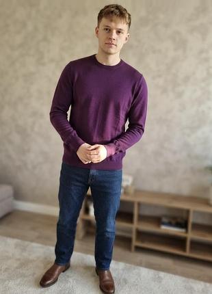 Чоловічий преміум-светр nigel hall, 100% merino extra fine wool